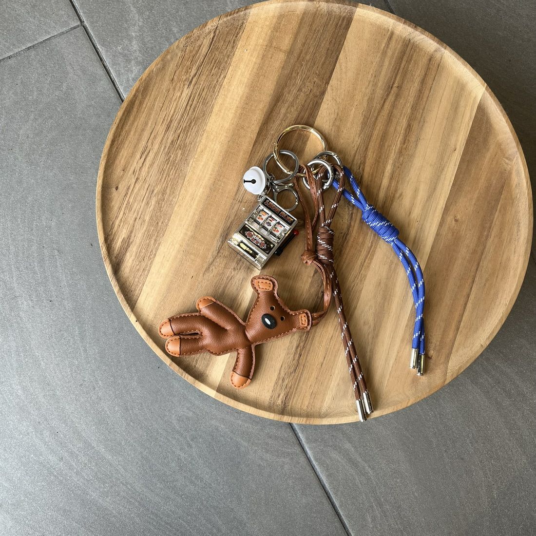 Jeans Factory Clothes [ジーンズファクトリークローズ] パラコードベアチャーム キーホルダー [4-AC-IN5] ﾌﾞﾗｳﾝ