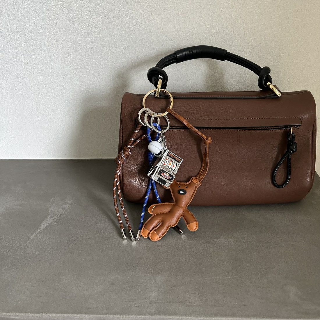 Jeans Factory Clothes [ジーンズファクトリークローズ] パラコードベアチャーム キーホルダー [4-AC-IN5] ﾌﾞﾗｳﾝ