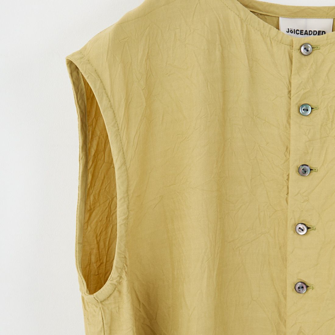 JoICEADDED [ジョイスアディッド] リンクルスリーブレスシャツ [J251SH04] YELLOW CLA