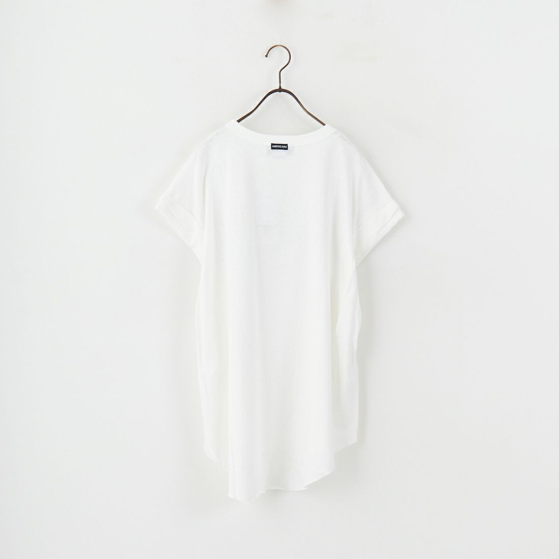 Americana [アメリカーナ] AMRCN ロールアップTシャツ [BRF-M-761A-1] ｵﾌﾎﾜｲﾄ