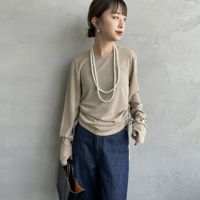 22 BEIGE&&モデル身長：150cm 着用サイズ：F&&