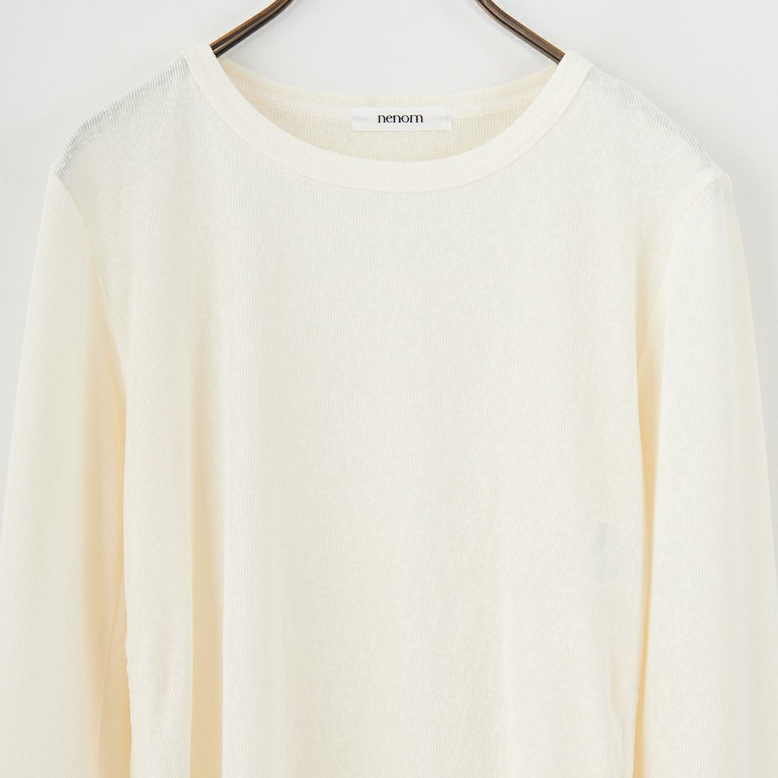 nenom [ネノム] サイドドロストシアーカットソー [NE25132001] 21 IVORY
