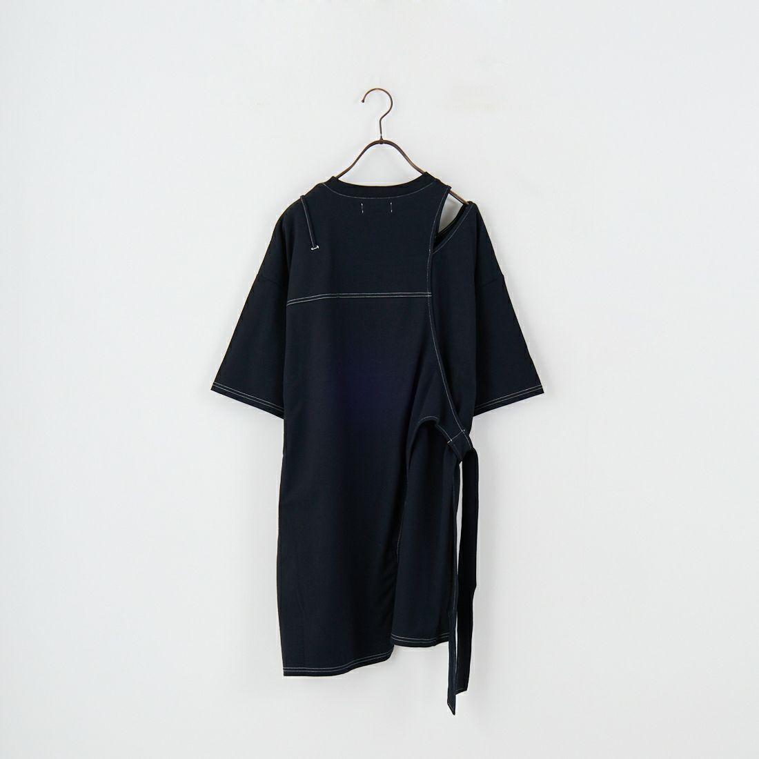 MAISON SPECIAL [メゾンスペシャル] カッティングオーバーTシャツ [21251415706] BLK