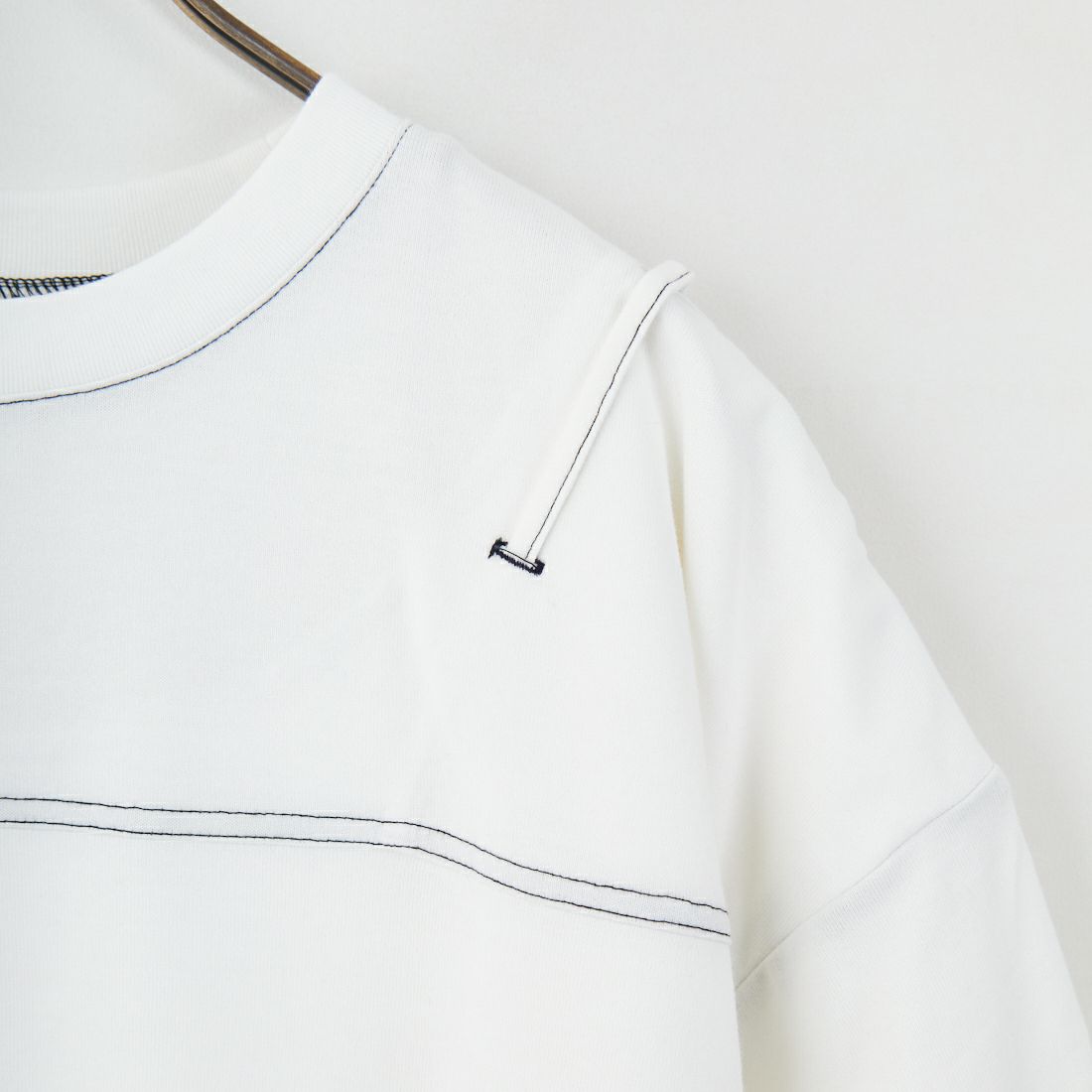 MAISON SPECIAL [メゾンスペシャル] カッティングオーバーTシャツ [21251415706] WHT