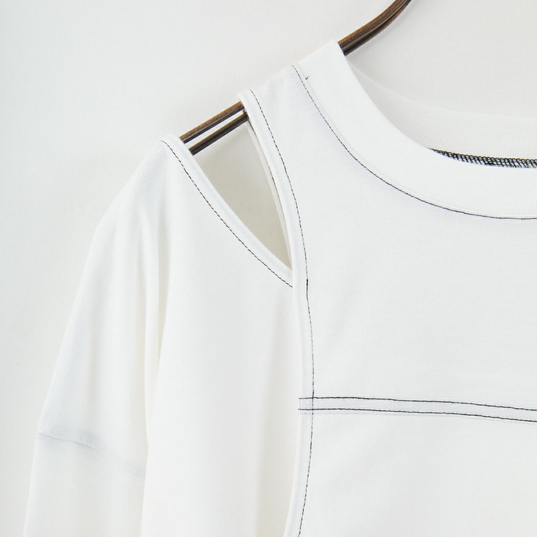 MAISON SPECIAL [メゾンスペシャル] カッティングオーバーTシャツ [21251415706] WHT