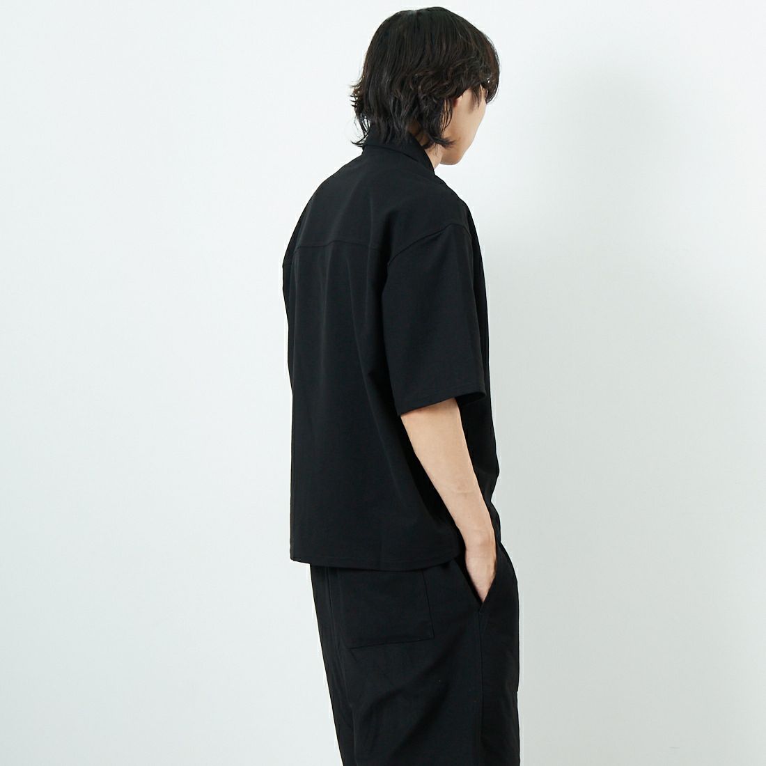 Jeans Factory Clothes [ジーンズファクトリークローズ] TECH WEAR クールリカバーシャツ [JFC-252-022] BLACK