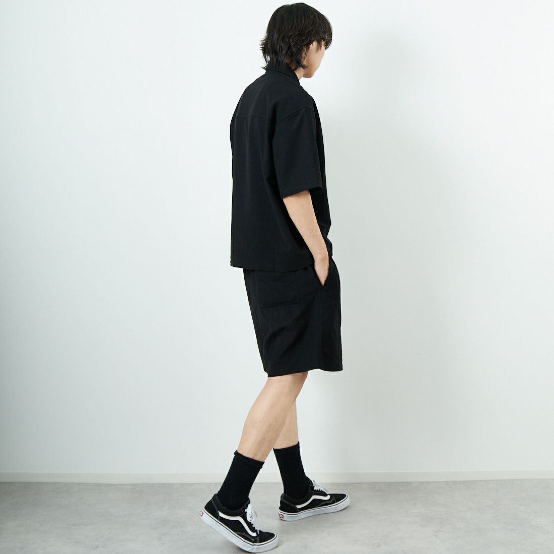 Jeans Factory Clothes [ジーンズファクトリークローズ] TECH WEAR クールリカバーシャツ [JFC-252-022] BLACK