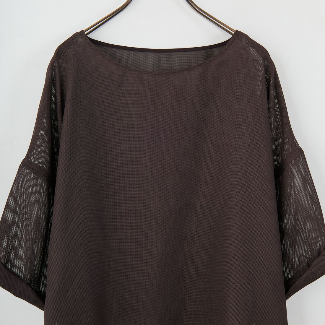 MICA&DEAL [マイカアンドディール] メッシュTブラウス [0125201156] BROWN