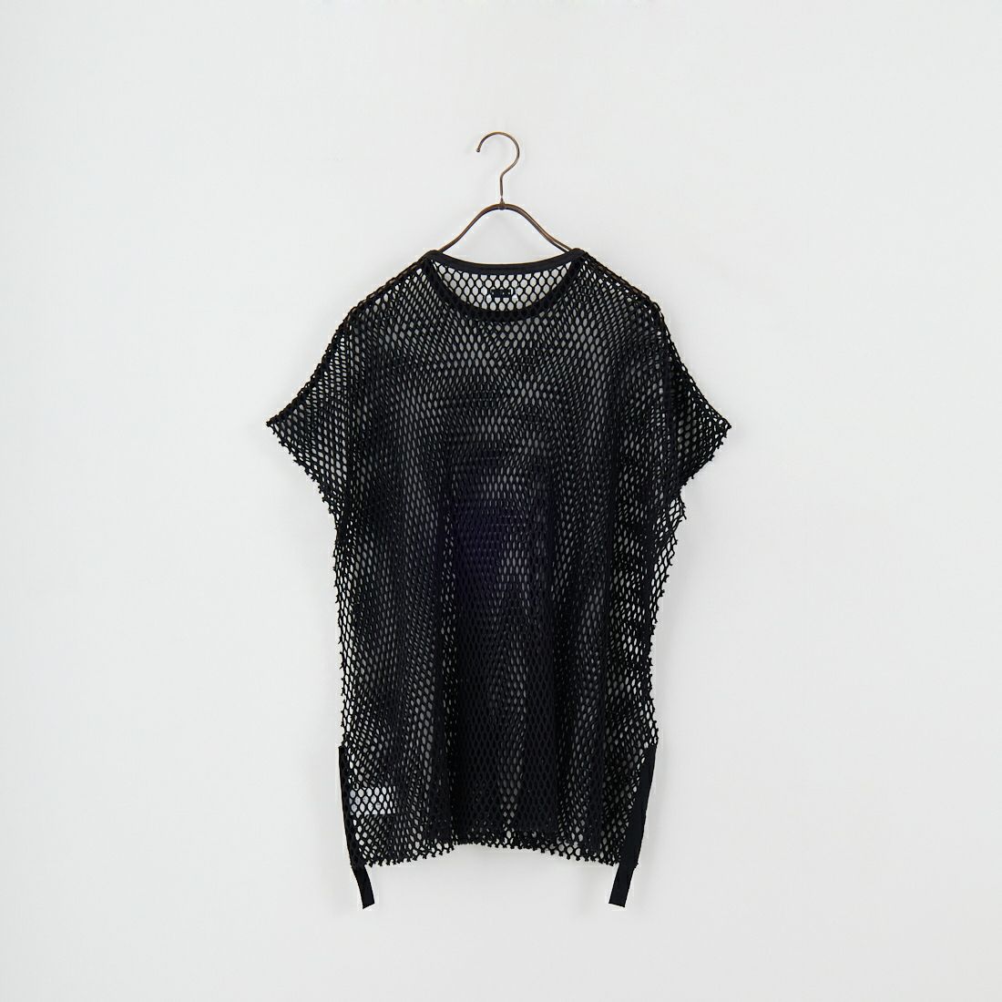 Name. [ネーム] メッシュテープ ノースリーブTシャツ [NMCU-015] BLACK