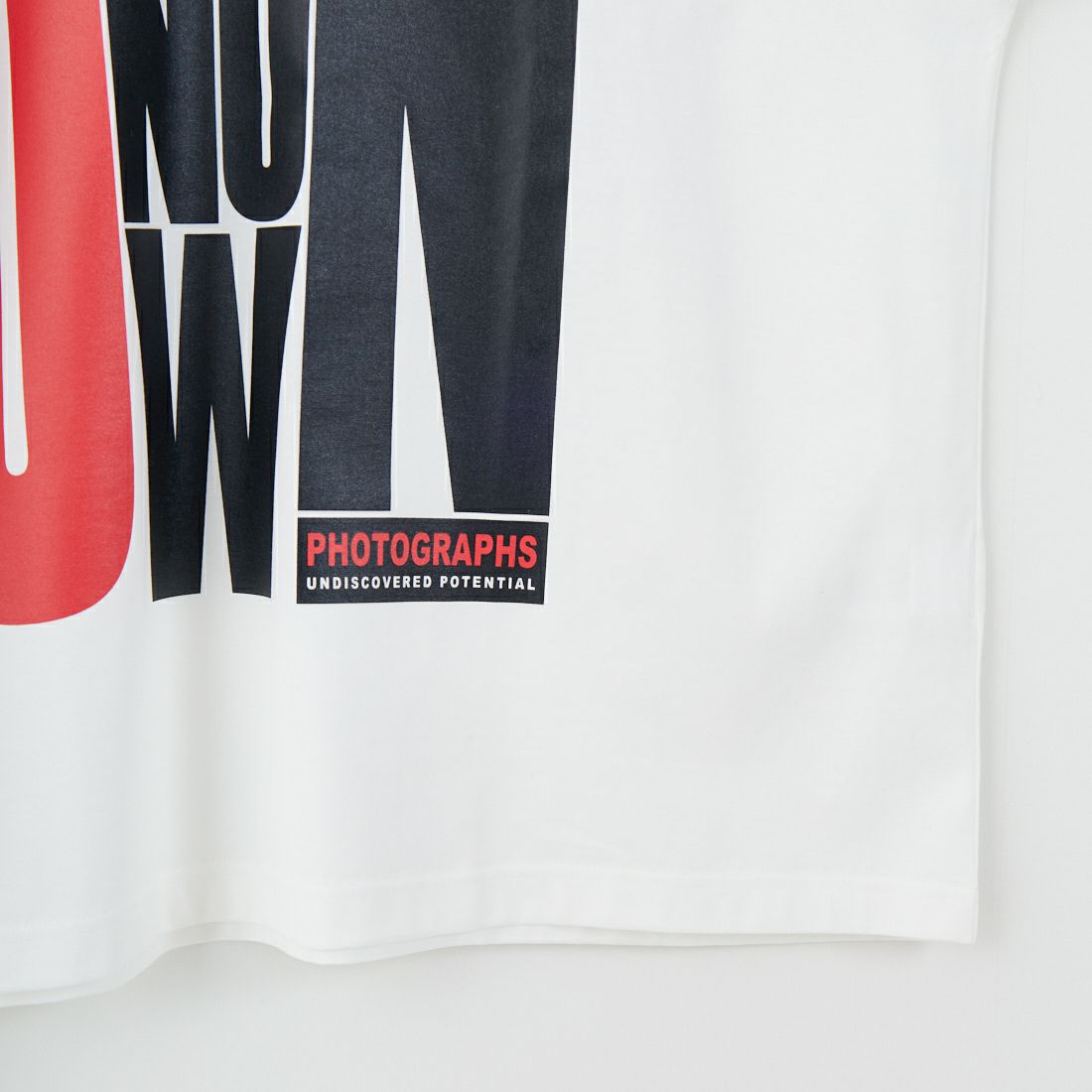 Name. [ネーム] シルケットコットン ビッグプリントTシャツ [NMCU-038] WHITE