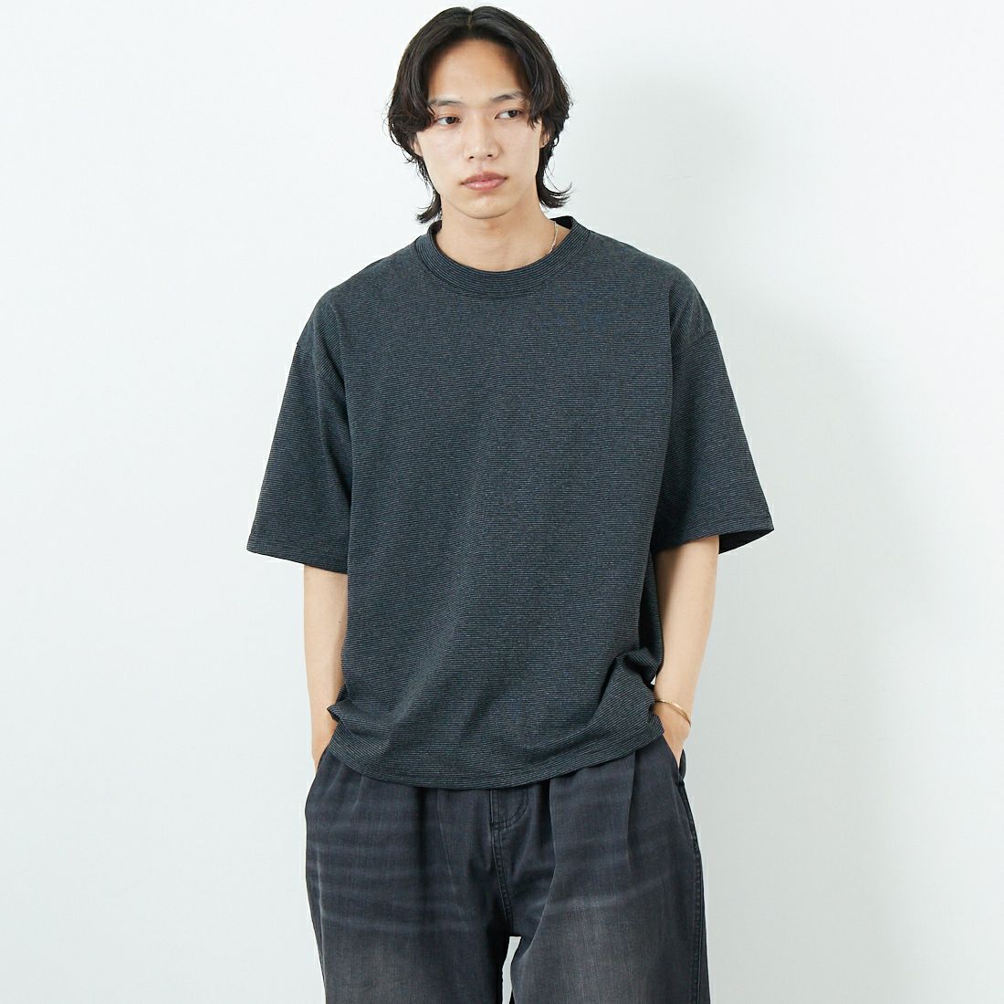 BLACK&&モデル身長：179cm 着用サイズ：XL&&