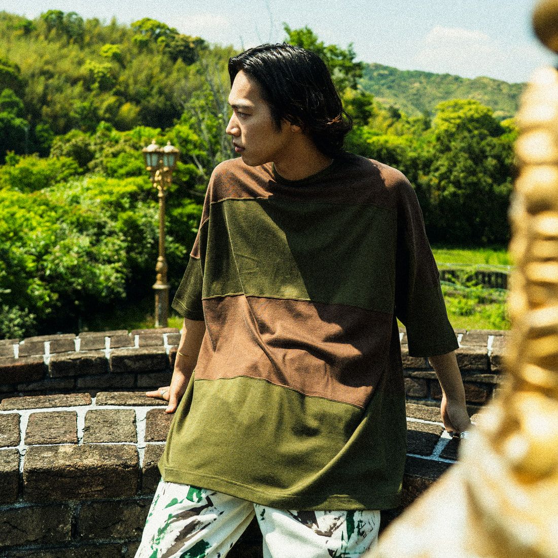 KHAKI/BROW&&モデル身長：179cm 着用サイズ：0&&