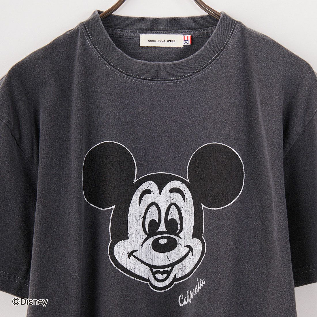 GOOD ROCK SPEED [グッドロックスピード] 別注 / MICKEY MOUSE / プリントTシャツ [INTN-040-JF] CHARCOAL