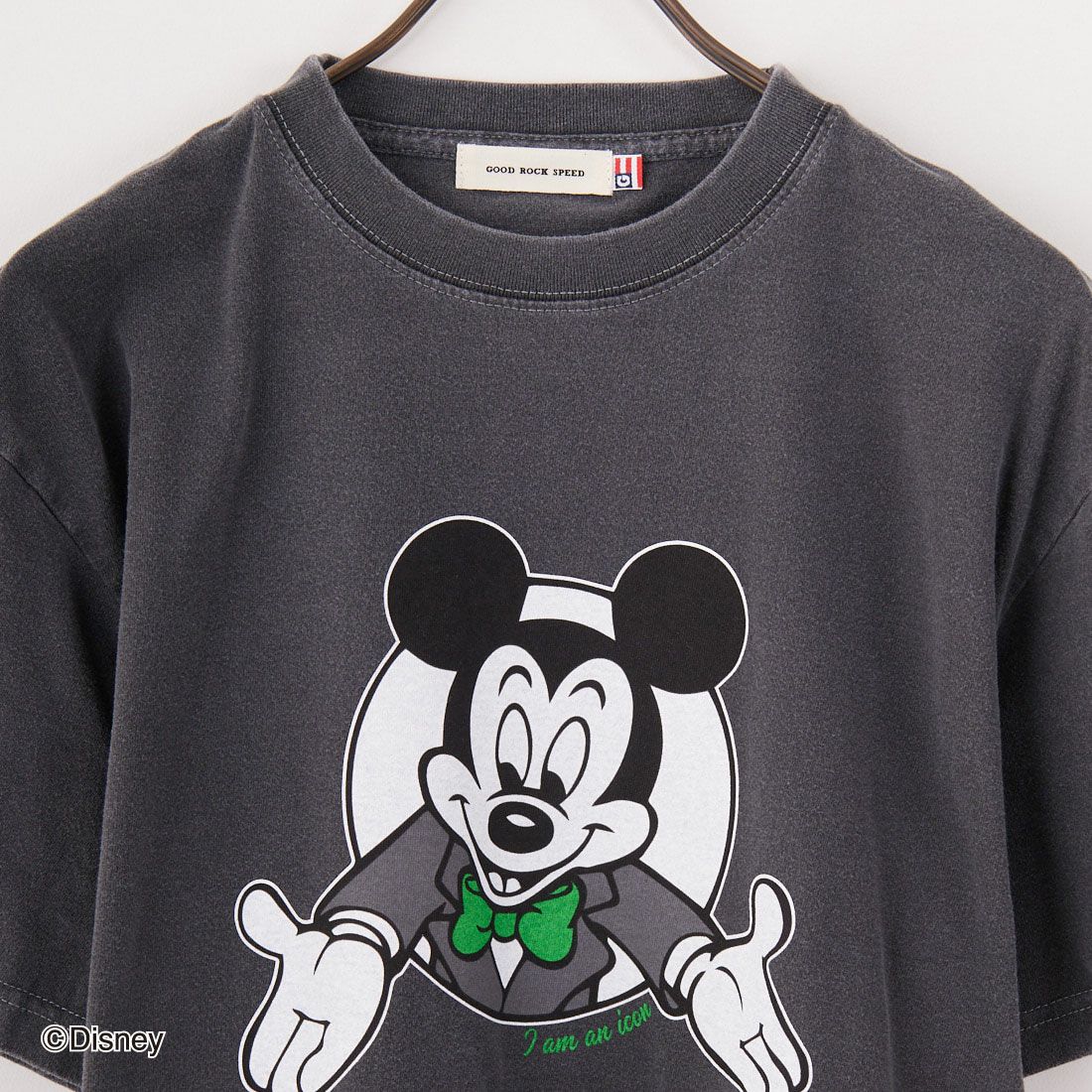 GOOD ROCK SPEED [グッドロックスピード] 別注 / MICKEY MOUSE / プリントTシャツ [INTN-041-JF] CHARCOAL
