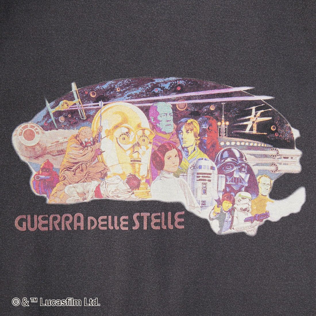 GOOD ROCK SPEED [グッドロックスピード] 別注 / STAR WARS / プリントTシャツ [INTN-044-JF] CHARCOAL