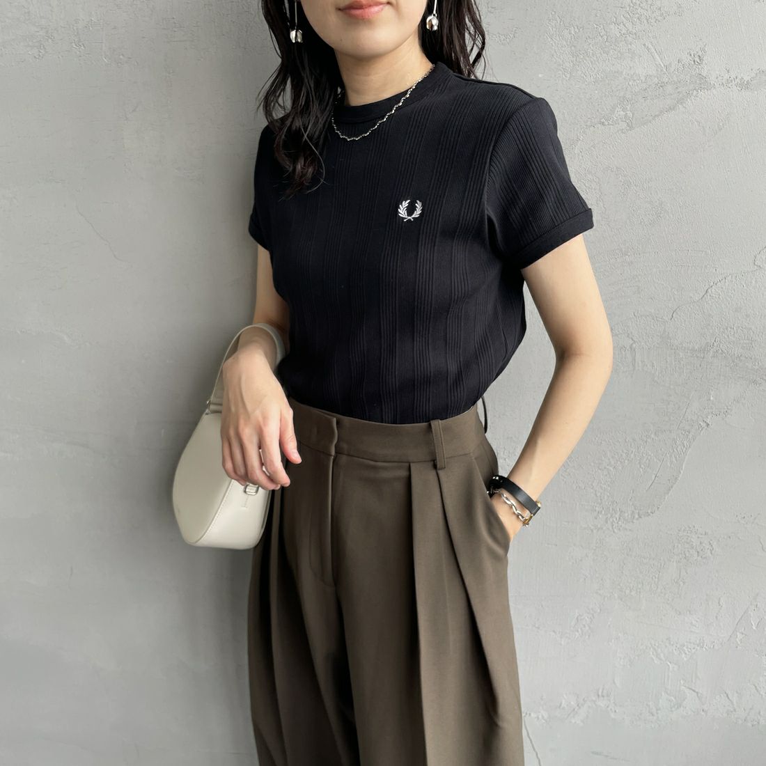 BLK/BLK&&モデル身長：160cm 着用サイズ：8&&