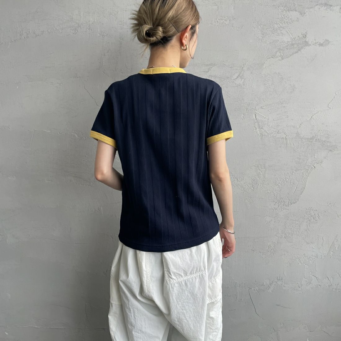 FRED PERRY [フレッドペリー] 別注 ランダムリブ ワンポイント