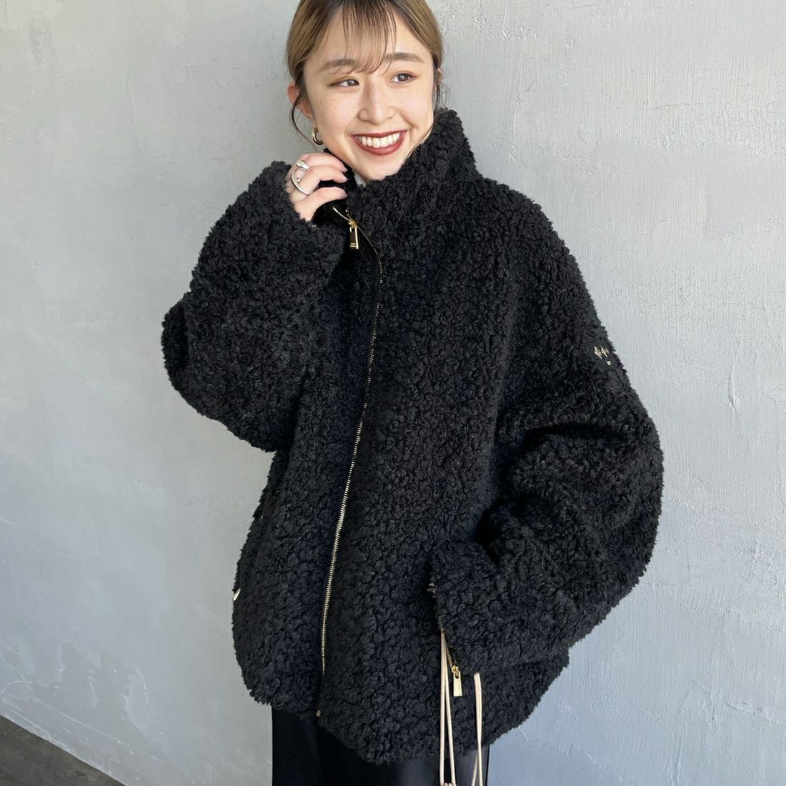 BLACK&&モデル身長：150cm 着用サイズ：2&&
