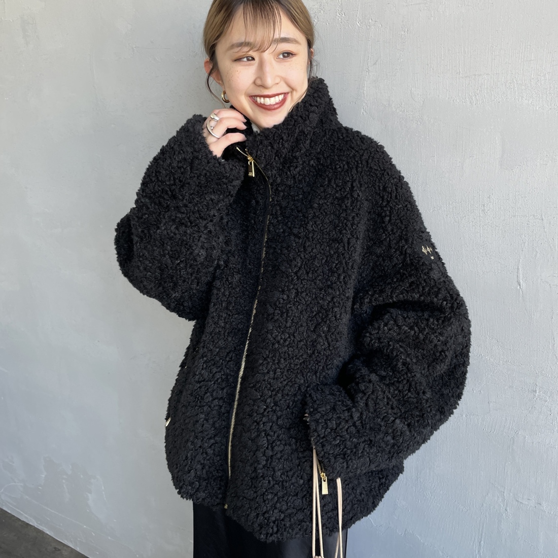 BLACK&&モデル身長：150cm 着用サイズ：2&&