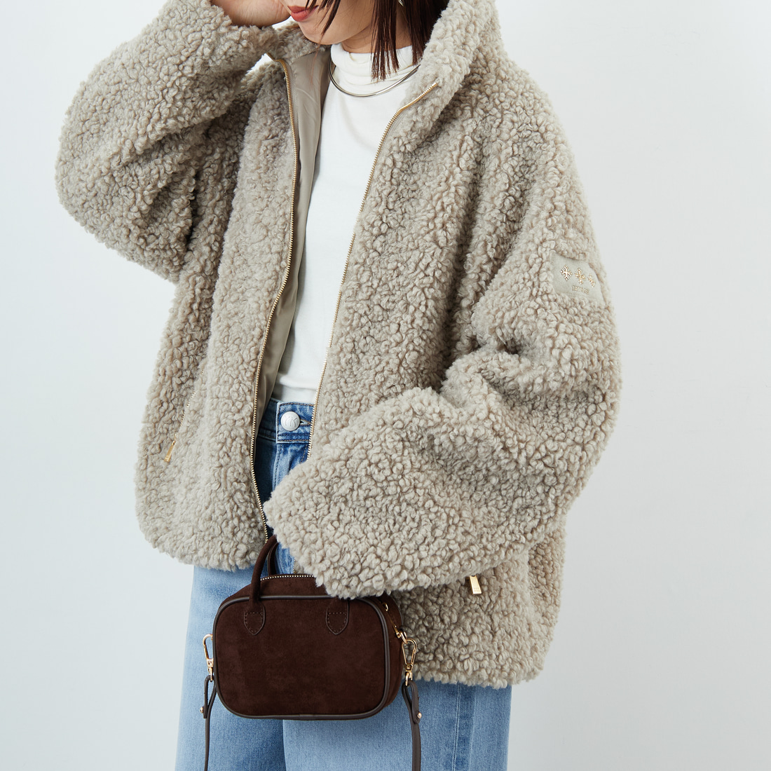 L.GRAY&&モデル身長：159cm 着用サイズ：1&&