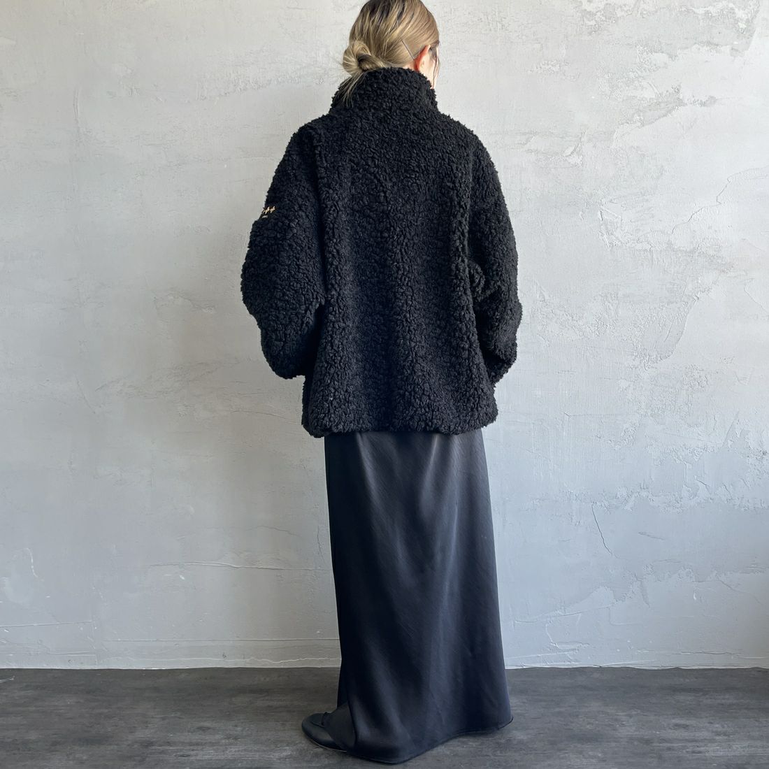 TATRAS [タトラス] LUELA ブルゾン [LJXA0041033588] BLACK &&モデル身長：150cm 着用サイズ：2&&