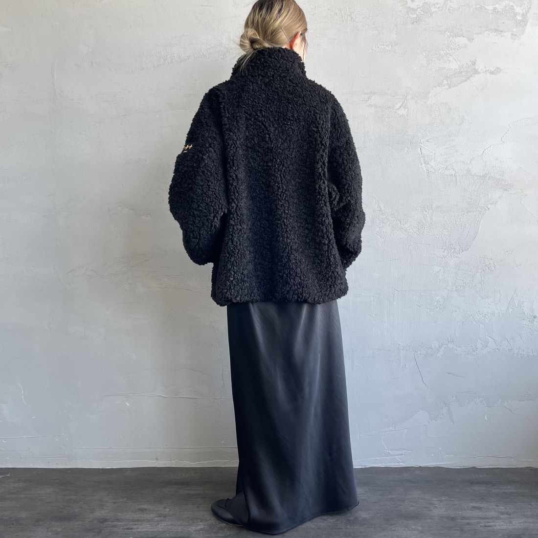 TATRAS [タトラス] LUELA ブルゾン [LJXA0041033588] BLACK &&モデル身長：150cm 着用サイズ：2&&