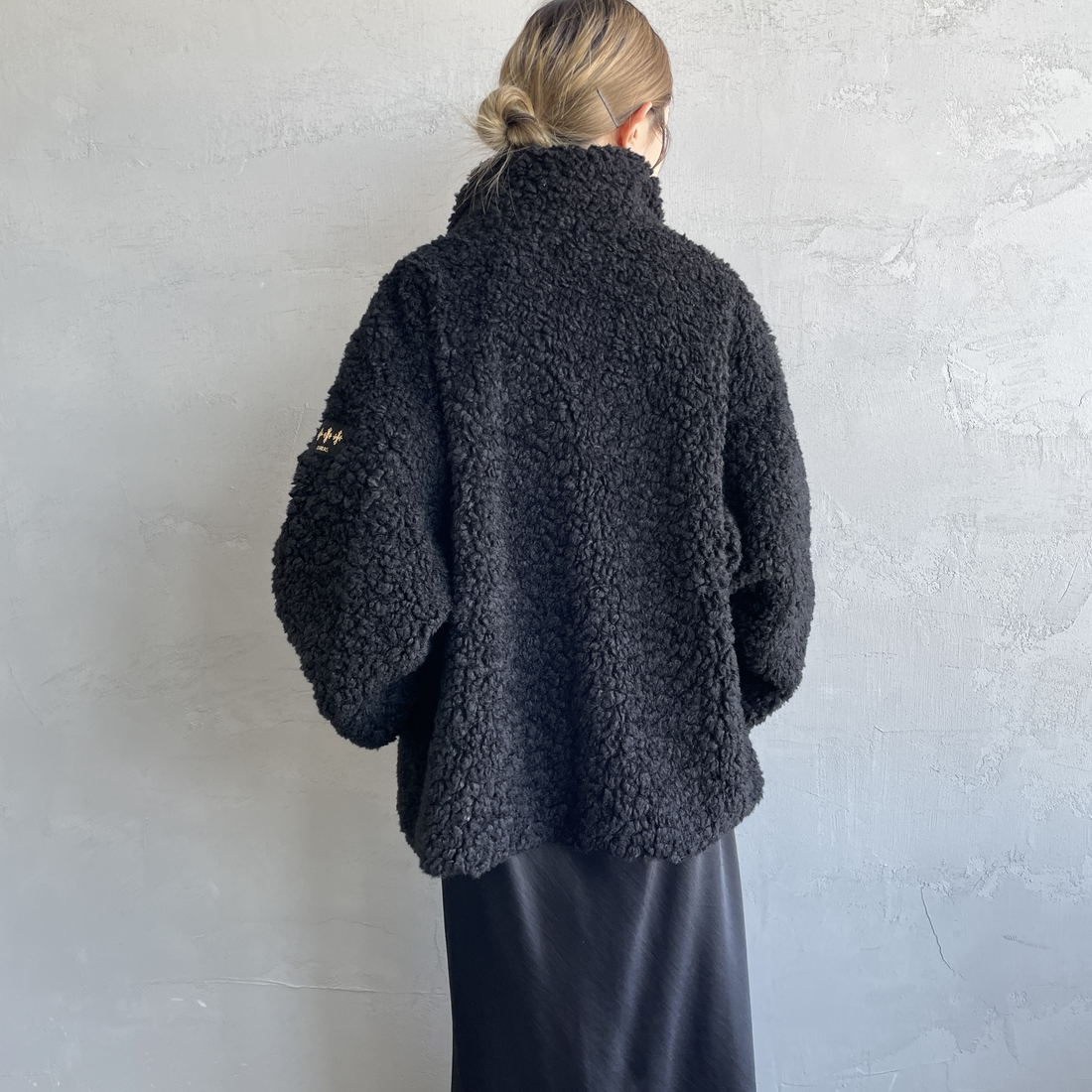 TATRAS [タトラス] LUELA ブルゾン [LJXA0041033588] BLACK &&モデル身長：150cm 着用サイズ：2&&