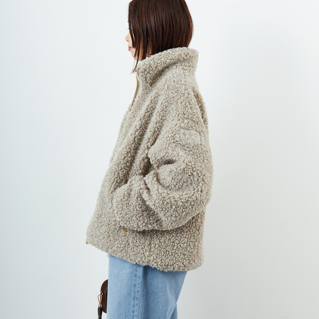 TATRAS [タトラス] LUELA ブルゾン [LJXA0041033588] L.GRAY &&モデル身長：159cm 着用サイズ：1&&