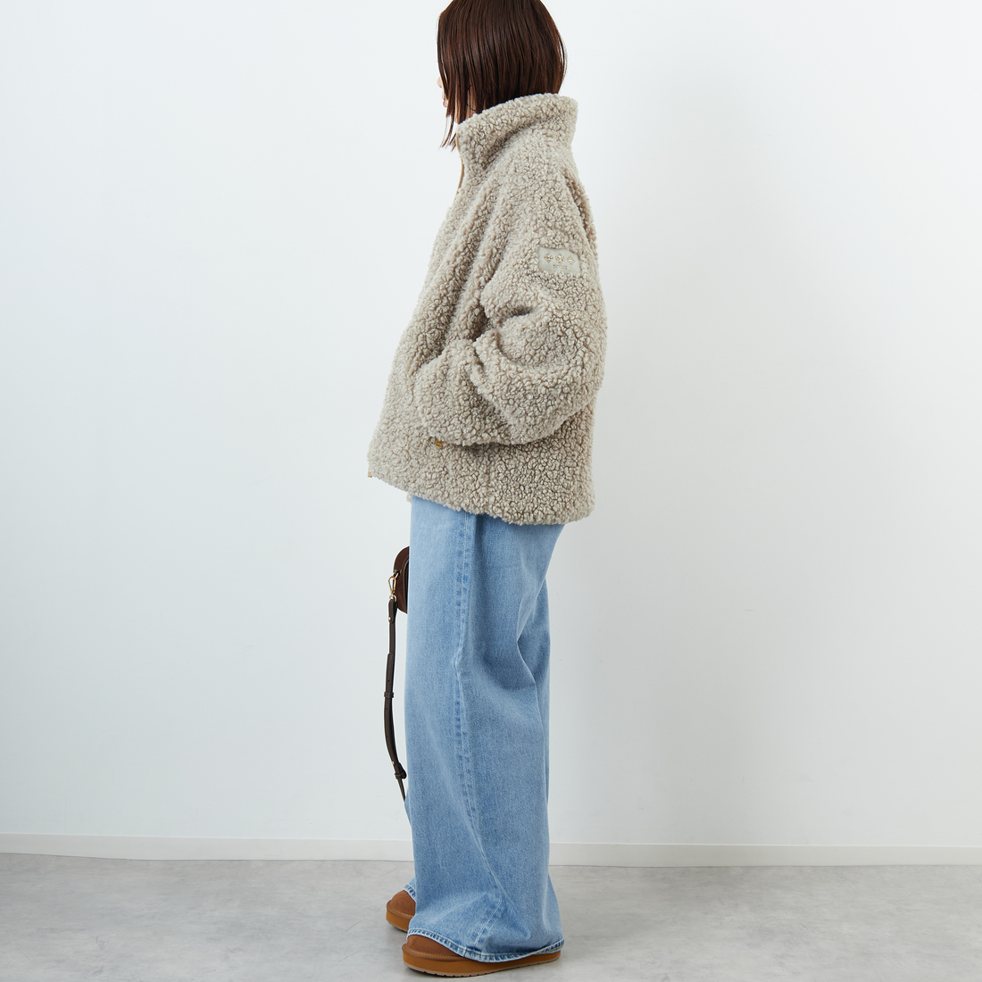 TATRAS [タトラス] LUELA ブルゾン [LJXA0041033588] L.GRAY &&モデル身長：159cm 着用サイズ：1&&