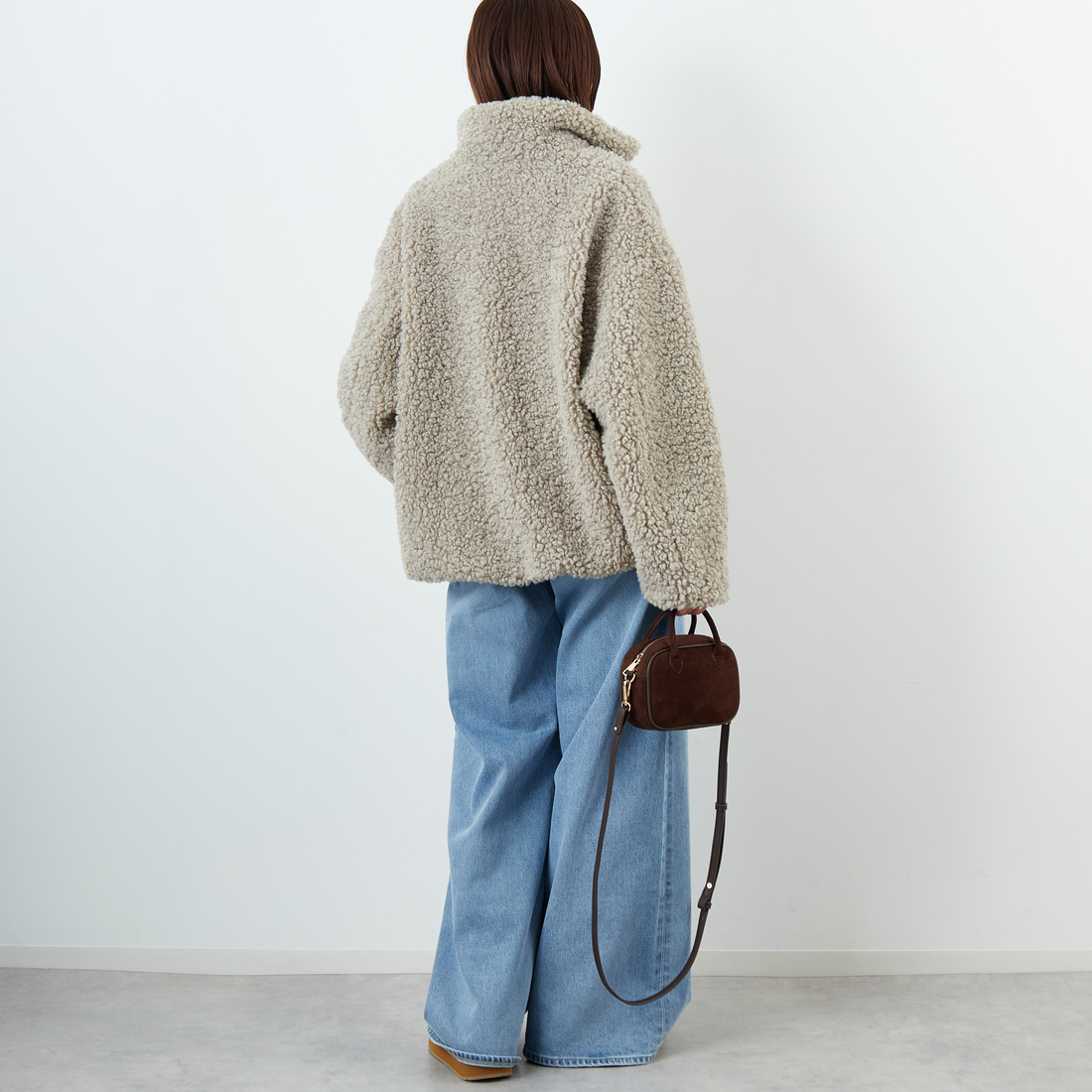 TATRAS [タトラス] LUELA ブルゾン [LJXA0041033588] L.GRAY &&モデル身長：159cm 着用サイズ：1&&