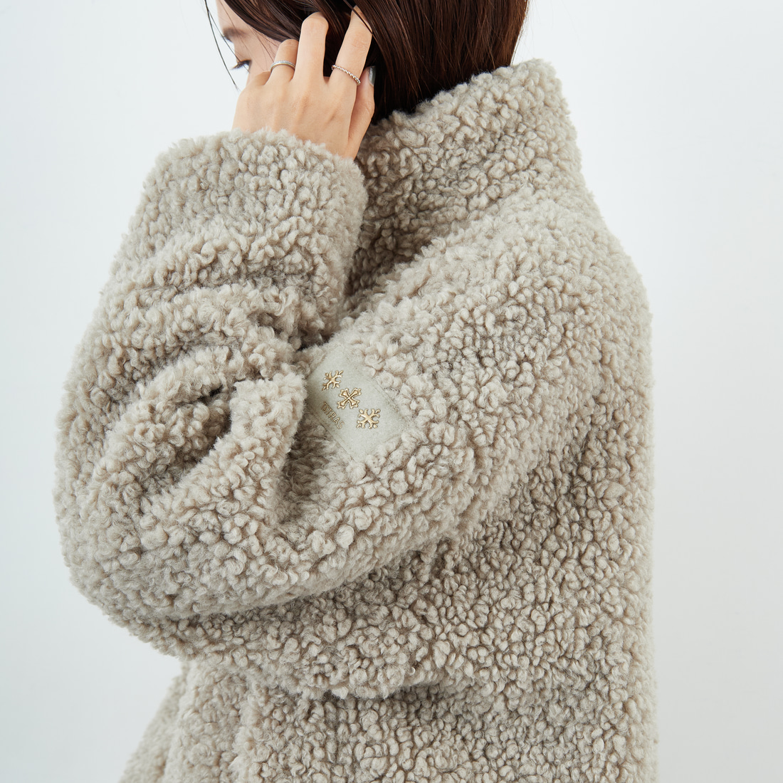 TATRAS [タトラス] LUELA ブルゾン [LJXA0041033588] L.GRAY &&モデル身長：159cm 着用サイズ：1&&