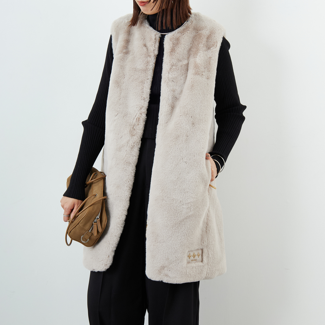 L.GRAY&&モデル身長：159cm 着用サイズ：2&&