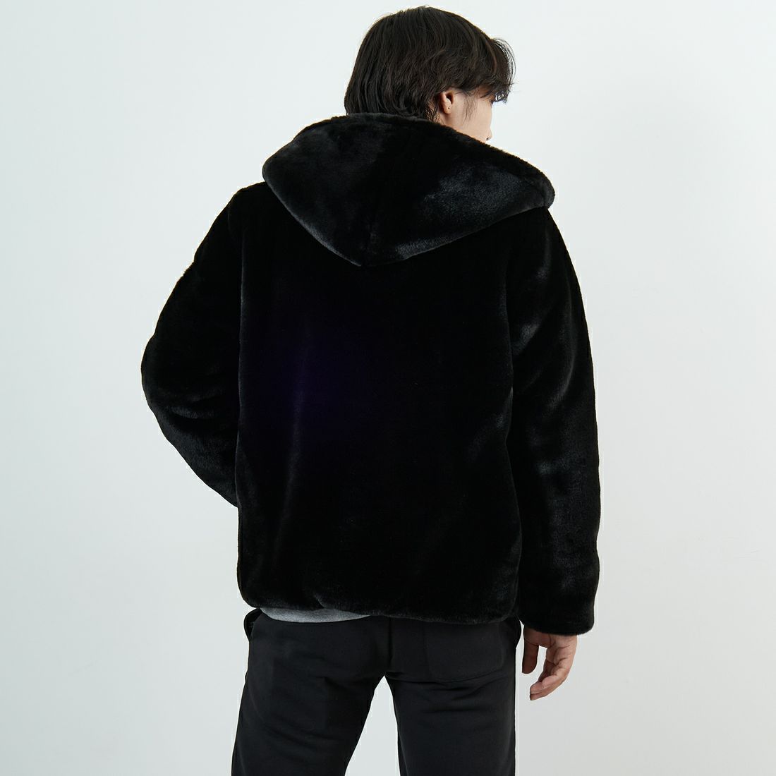 TATRAS [タトラス] BOMOS エコファーブルゾン [MJXA0037033588] BLACK &&モデル身長：179cm 着用サイズ：2&&