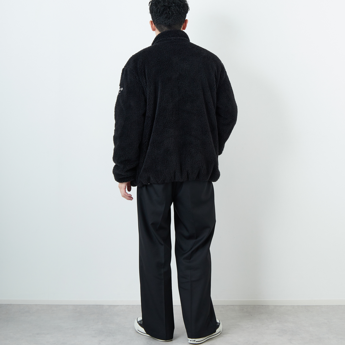 TATRAS [タトラス] MONREALE スタンドカラーブルゾン [MJXA0213033588] BLACK &&モデル身長：168cm 着用サイズ：3&&