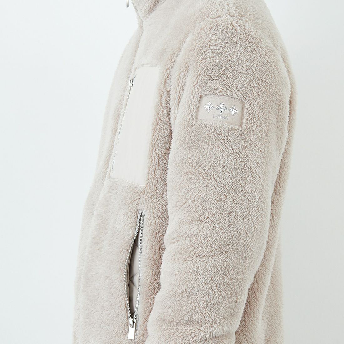 TATRAS [タトラス] MONREALE スタンドカラーブルゾン [MJXA0213033588] L.GRAY &&モデル身長：179cm 着用サイズ：3&&