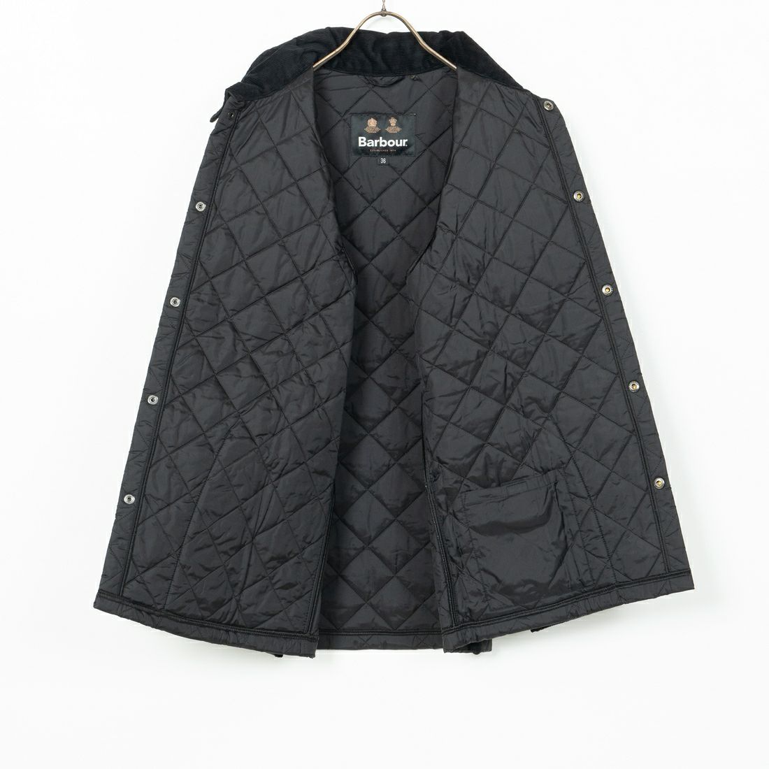 Barbour [バブアー] リデスデイル キルティングブルゾン [MQU1794] BLACK