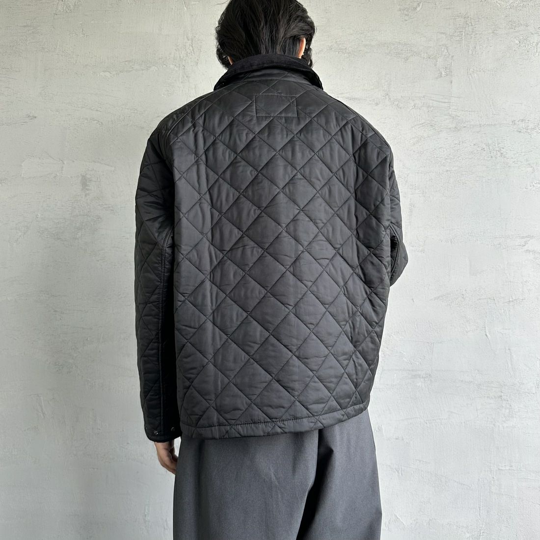 Barbour [バブアー] トランスポートキルティングジャケット [MQU1796] BK91 &&モデル身長：179cm 着用サイズ：40&&