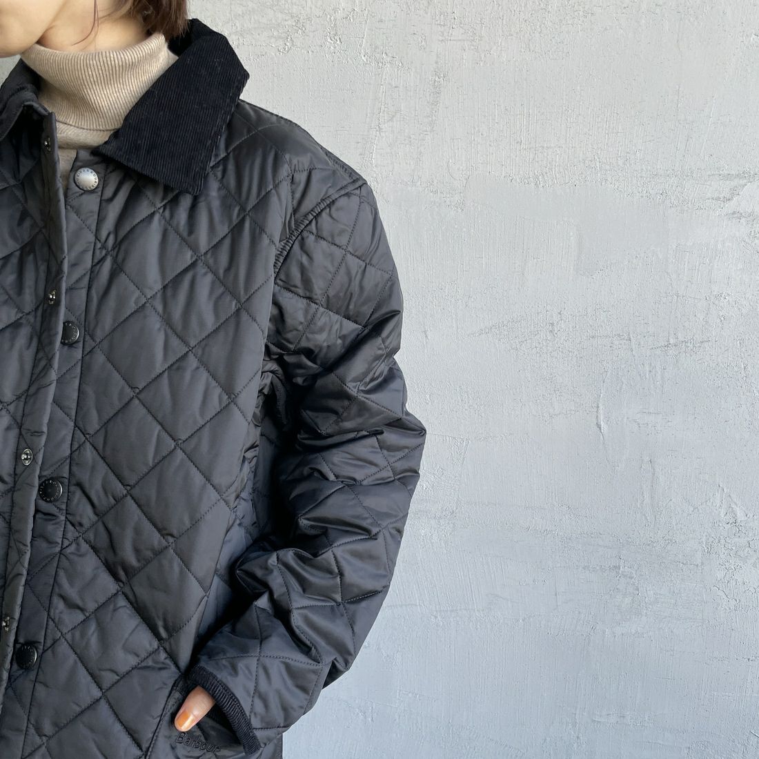 Barbour [バブアー] リデスデイル キルティングブルゾン [MQU1794] BLACK