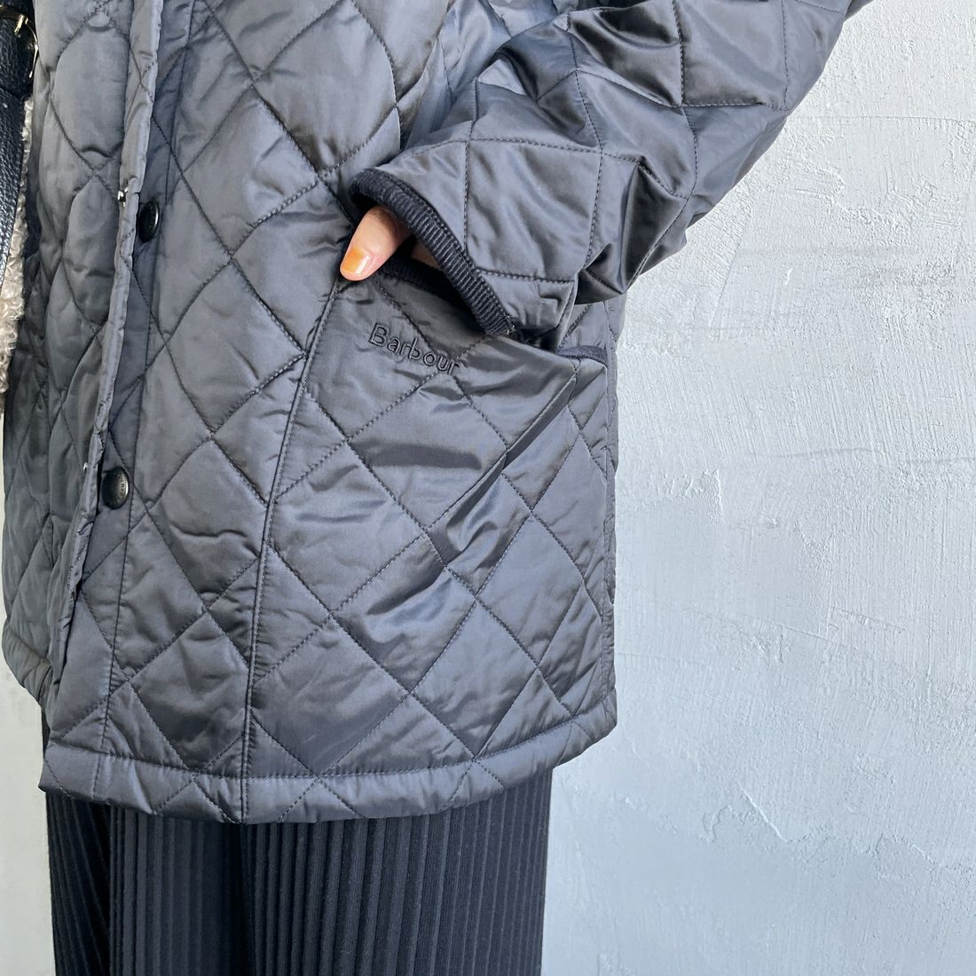 Barbour [バブアー] リデスデイル キルティングブルゾン [MQU1794] BLACK