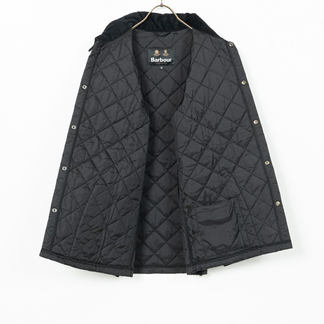 Barbour [バブアー] リデスデイル キルティングブルゾン [MQU1794] BLACK