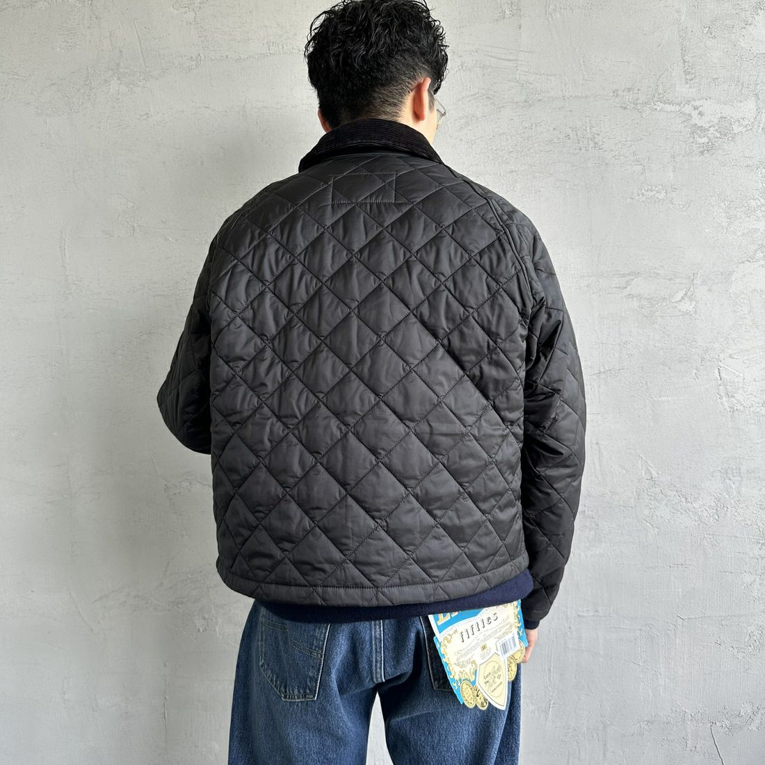 Barbour [バブアー] スペイキルティングジャケット [MQU1802] BK91 &&モデル身長：168cm 着用サイズ：38&