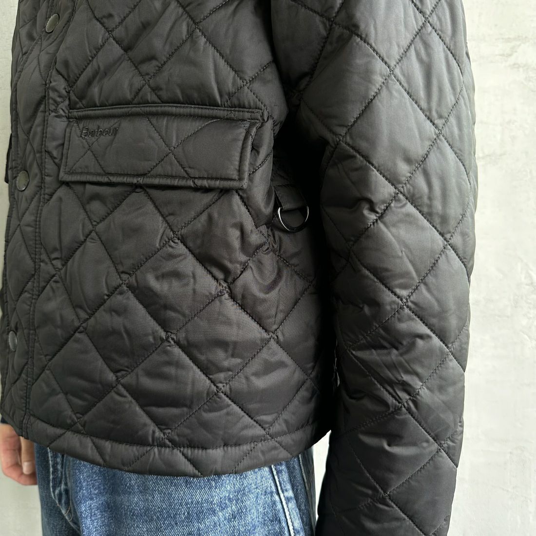 Barbour [バブアー] スペイキルティングジャケット [MQU1802] BK91 &&モデル身長：168cm 着用サイズ：38&