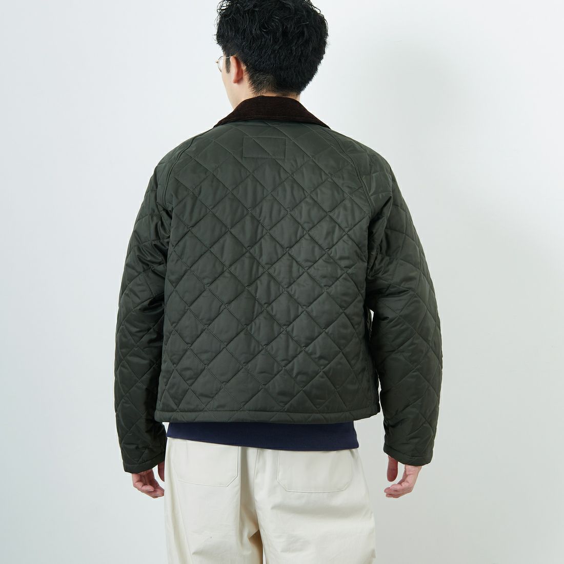 Barbour [バブアー] スペイキルティングジャケット [MQU1802] OL71 &&モデル身長：168cm 着用サイズ：38&