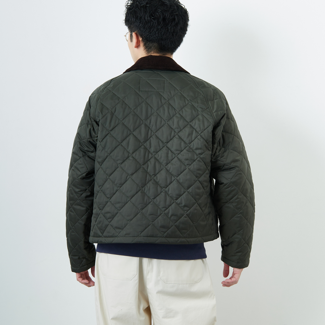 Barbour [バブアー] スペイキルティングジャケット [MQU1802] OL71 &&モデル身長：168cm 着用サイズ：38&