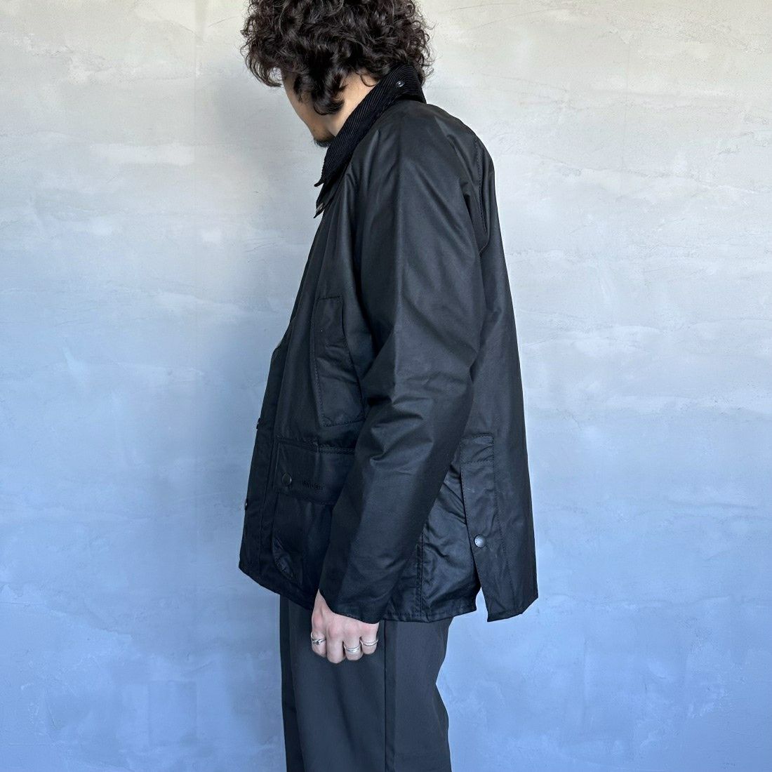 Barbour [バブアー] ビデイル ワックスジャケット [MWX0018] BK91 &&モデル身長：173cm 着用サイズ：38&&