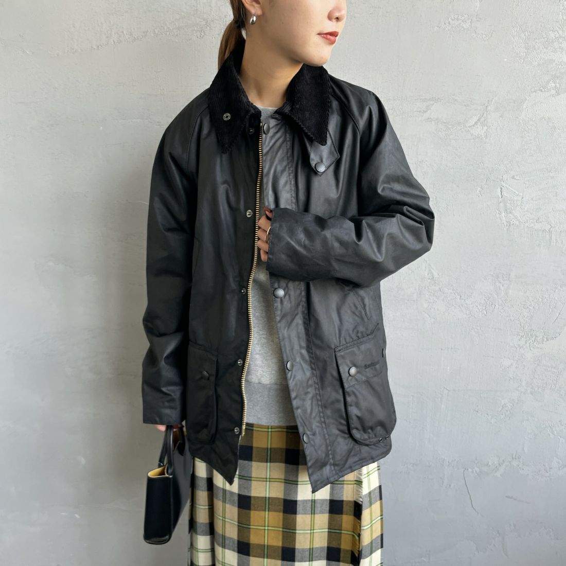 Barbour [バブアー] ビデイル ワックスジャケット [MWX0018] BK91 &&モデル身長：156cm 着用サイズ：36&&