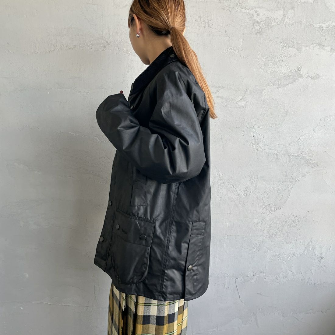 Barbour [バブアー] ビデイル ワックスジャケット [MWX0018] BK91 &&モデル身長：156cm 着用サイズ：36&&