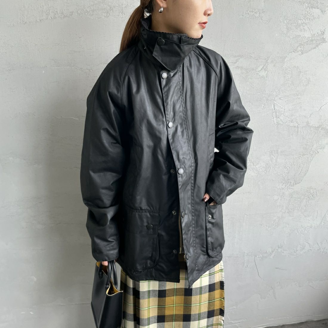 Barbour [バブアー] ビデイル ワックスジャケット [MWX0018] BK91 &&モデル身長：156cm 着用サイズ：36&&