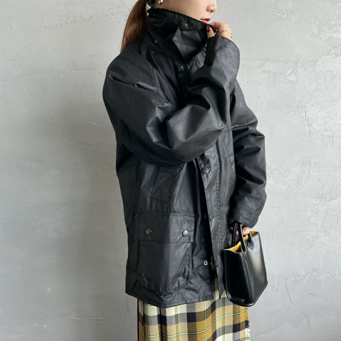 Barbour [バブアー] ビデイル ワックスジャケット [MWX0018] BK91 &&モデル身長：156cm 着用サイズ：36&&