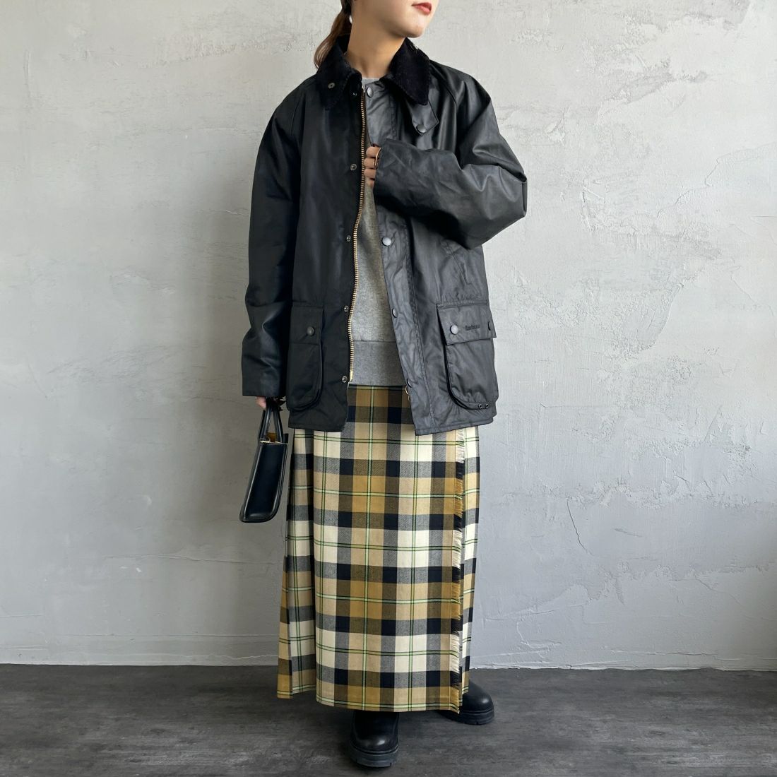 Barbour [バブアー] ビデイル ワックスジャケット [MWX0018] BK91 &&モデル身長：156cm 着用サイズ：36&&